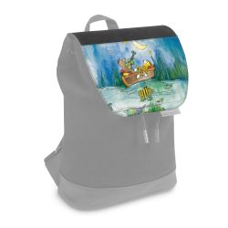 Flap for backpack small black