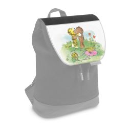Flap for backpack small black