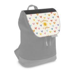 Flap for backpack small black
