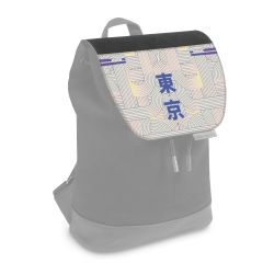 Flap for backpack small black
