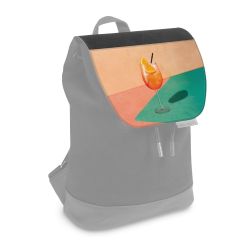 Flap for backpack small black