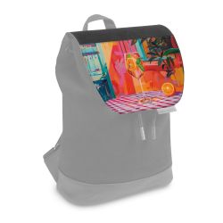 Flap for backpack small black