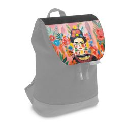 Flap for backpack small black