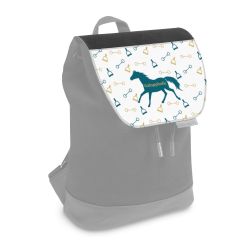 Flap for backpack small black