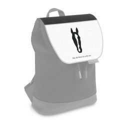 Flap for backpack small black