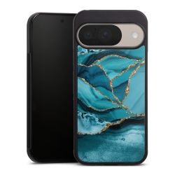 Paesaggio di marmo blu ghiaccio