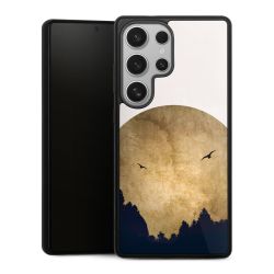 Deux oiseaux et la lune