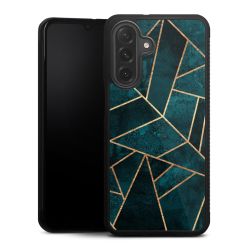 Imprimé or pierre sarcelle profond