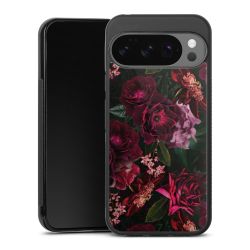 Donkerrode en roze bloemen