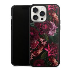 Dunkelrote und rosa Blüten