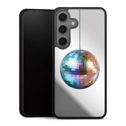 Disco Balls Party Blue Gold Transparent with AI