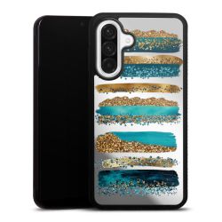 Strisce effetto glitter blu