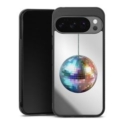 Disco Balls Party Blue Gold Transparent with AI
