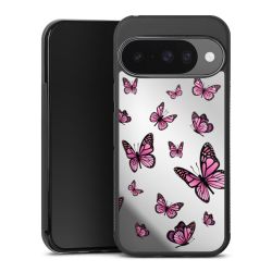 Papillons roses sans Fond