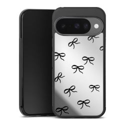 Bows Black Pattern Transparent