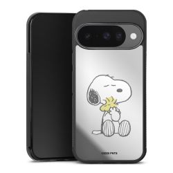 Snoopy And Woodstock Cuddling transparent