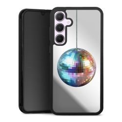 Disco Balls Party Blue Gold Transparent with AI