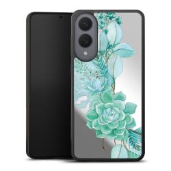 Bloemen Mintgroen Transparant