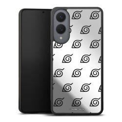 Zwart Konoha Patroon Transparant