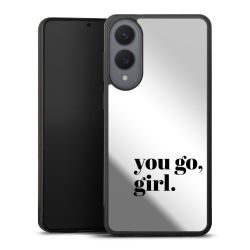 You Go Girl Schwarz Transparent
