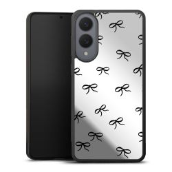 Bows Black Pattern Transparent