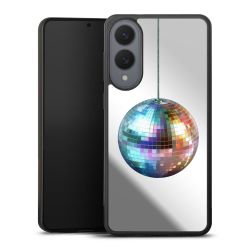 Disco Balls Party Blue Gold Transparent with AI