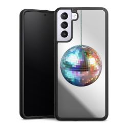 Disco Balls Party Blue Gold Transparent with AI