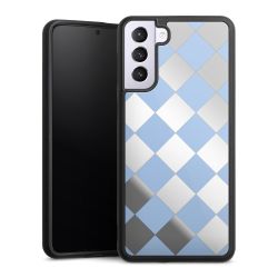 Checked Pattern Light Blue without Background