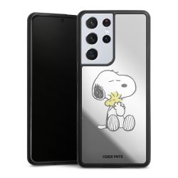 Snoopy And Woodstock Cuddling transparent