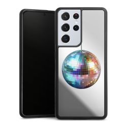 Disco Balls Party Blue Gold Transparent with AI