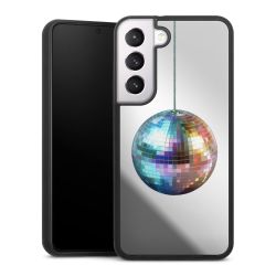 Disco Balls Party Blue Gold Transparent with AI