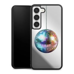 Disco Balls Party Blue Gold Transparent with AI