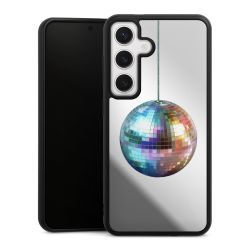 Disco Balls Party Blue Gold Transparent with AI