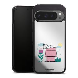 Snoopy Hundehütte Frühling transparent