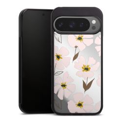 Simple Pastell Flowers Rose Transparent