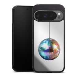 Disco Balls Party Blue Gold Transparent with AI