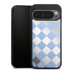 Checked Pattern Light Blue without Background