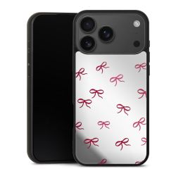 Schleifen Muster Rot