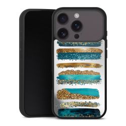 Strisce effetto glitter blu