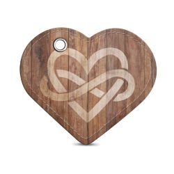 Key chain heart-shaped