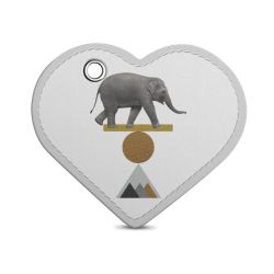 Key chain heart-shaped