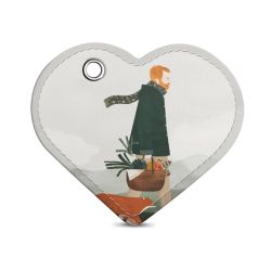 Key chain heart-shaped