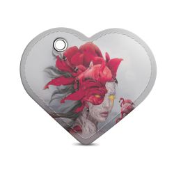 Key chain heart-shaped