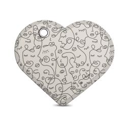 Key chain heart-shaped