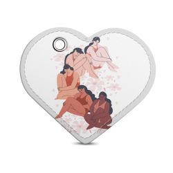 Key chain heart-shaped