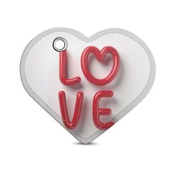 Key chain heart-shaped