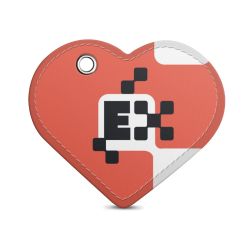 Key chain heart-shaped