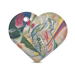 Key chain heart-shaped