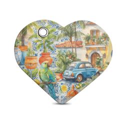 Key chain heart-shaped