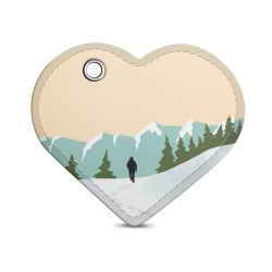 Key chain heart-shaped